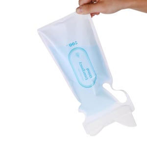 일회용 소변백 캠핑 차량 환자 비상용 소변 응고제 휴대용 봉투, 4개입