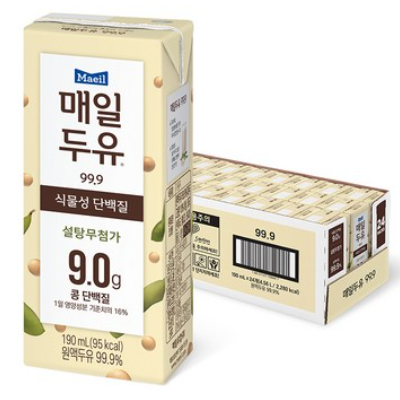 매일 식물성 단백질 두유 설탕 제로 무첨가 고단백 24팩