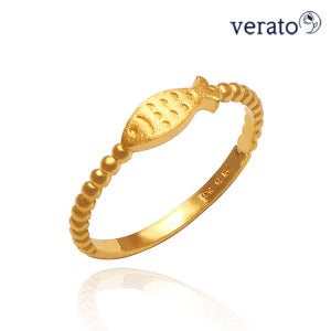 [4월행사]베라토 24K 순금 행운의 물고기 반지 1.875g +진주목걸이 귀걸이