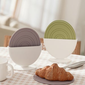 샐마 냄비받침대 뚝배기받침 에그 실리콘받침 2개세트