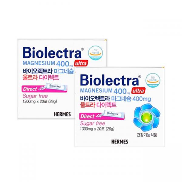 헤어<b>메스</b> <b>바이오</b> 렉트라 마그네슘 400mg 20포 2개