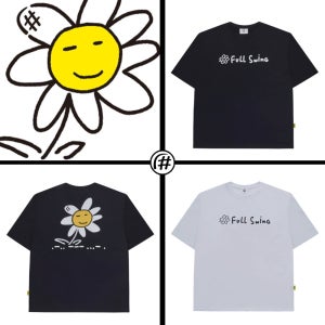 배드민턴 오버핏 티셔츠 근엄한 데이지 BASIC05