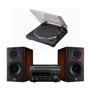 데논 RCD-M41 + DP-29F + KNIGHT1 턴테이블 오디오 세트