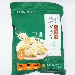 호텔컬렉션 에센셜 호만두 김치왕교자 735g 김치만두