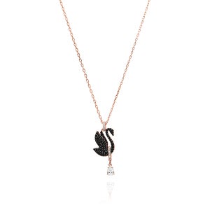 스와로브스키 목걸이 5678045 Iconic Swan 스완 블랙 여성목걸이 여자목걸이
