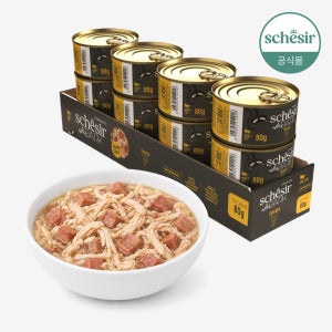 쉐지애 애프터다크 홀푸드 브로스 고양이 주식캔 닭고기, 80g, 12개