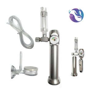 L.P.A 스탠드형 프리미엄 16g 미니 고압 이탄 세트 (2세대 버블카운터 포함) 수초 어항 이산화탄소 이탄 co2