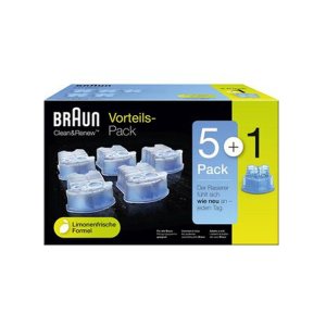 Braun Clean & Renew CCR 5+1 브라운 면도기 세정액 카트리지