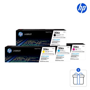 [HP공식브랜드스토어] HP 정품토너 206X 대용량 4색 세트 (W2110X W2111X W2112X W2113X)