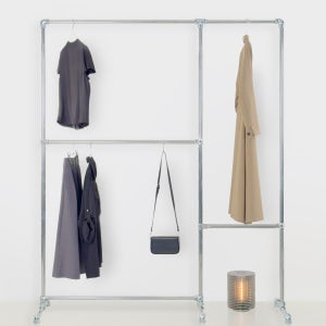 파이프행거 옷걸이행거 이동식 튼튼한 드레스룸 철제 3단행거