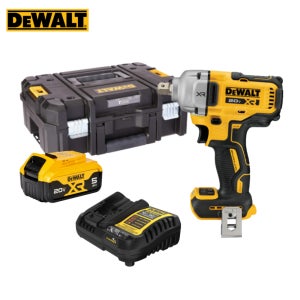 디월트 DCF892P1 미드 토크 임팩트 렌치 20V 12.7mm 소켓 5.0Ah 1개 세트