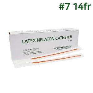 세운 멸균 넬라톤카테타 네라톤카테타 라텍스 소변줄 도뇨관 7 14fr 4.7mm 100개/팩