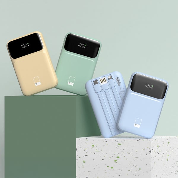 이어맥 팬톤 빌트인 케이블 22.5W 고속 충전 보조배터리 10000mAh