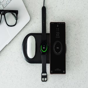 3in1 c타입 무선 25w 이어 스마트 폰 워치 듀얼 어댑터 멀티 고속 동시 충전 기동