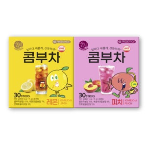 송원 우리차 콤부차 레몬 30T+피치 30T
