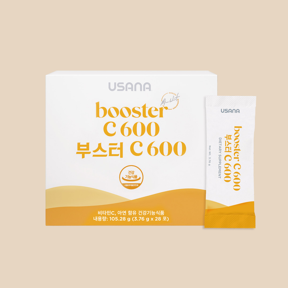 <b>유사나</b> 부스터 C600 <b>비타민C</b> 아연 항산화 면역력