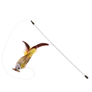 마따따비 리얼버드 꾀꼬리 낚시대 고양이 깃털 낚싯대