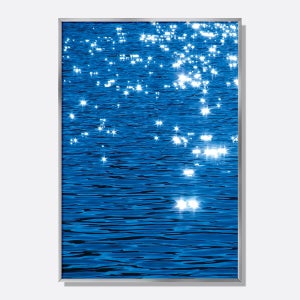 컨템포러리 감성 포스터 인테리어 액자 바다 그림 화이트골드 윤슬 4x6