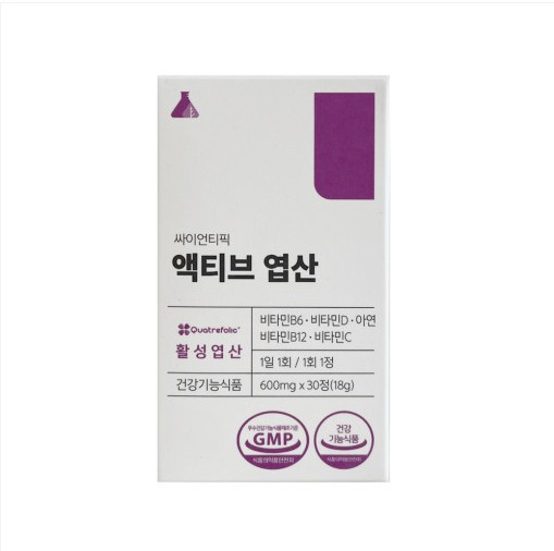 <b>싸이언티픽 액티브 엽산</b> 600mg x 30정