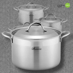 리빙아트 프리마베라 통삼중 스텐 곰솥 냄비 28cm