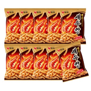 농심 매운새우깡 90g, 10개