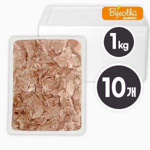 춘풍접객 삶은 사태 슬라이스 1kg (10개) 대용량 국밥용 냉동 돼지고기 업소용 수육