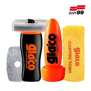 글라코 유리 관리 세트유막제거제 G47플러스+즉시건조 발수코팅제 G4X플러스(노란색타월)