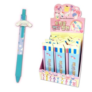 산리오 트윙클 젤펜 24개 1박스 캐릭터 피규어 볼펜 필기구 학용품