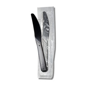 16.5cm 일회용 칼 나이프 빵칼 케이크칼 검정 개별포장 2000개입