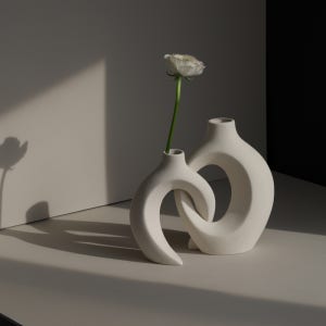 머지 레이어드 세라믹 오브제 화병 세트