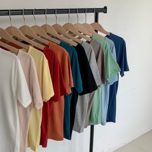 1+1 20종 여성 기본 무지티셔츠 크롭 반팔 긴팔 봄 여름 셔링 이너티 레이어드 골지