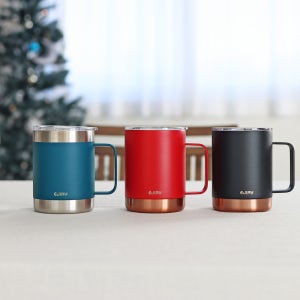 에지리 휴대용 이중진공 보틀 보온보냉 실크 레이저 인쇄 - 블랑 머그 텀블러 360ml