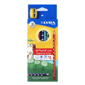 리라그루브 교정 색연필 12색 어린이 초등학생 슬림 연필세트 연필깎이 신학기 입학 선물