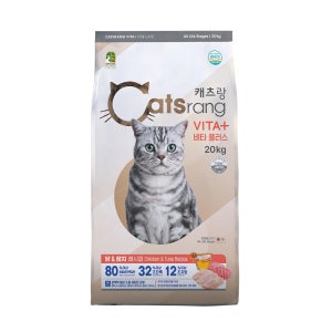 캐츠랑 20kg 캣츠랑 전연령 고양이 사료 대용량 점보 비타플러스 길냥이 길고양이 밥
