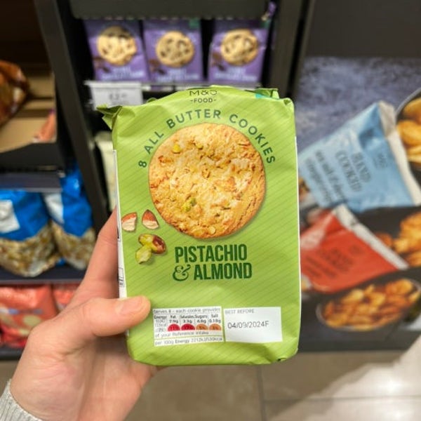 [영국출발] 200g 막스앤스펜서 피스타치오 앤 아몬드 쿠키 M&S Pistachio & Almond Cookies