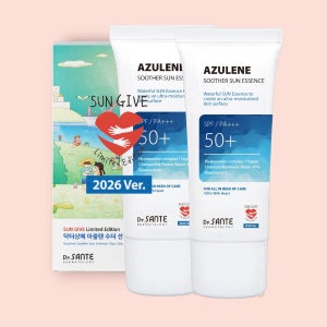 1+1 상떼 아줄렌수더 선크림 듀오세트 선에센스 75ml 2개 닥터상떼