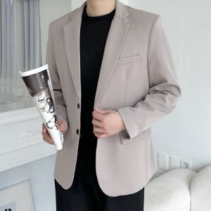 남자 오버핏 마이 콤비 자켓 빅사이즈 블레이저