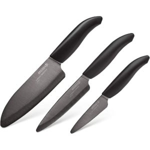 Kyocera 교세라 세라믹칼 어드밴스 3세트 블랙 검정 일본칼 선물용