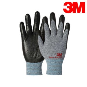 3M 슈퍼그립200 NBR 코팅 작업장갑 그레이