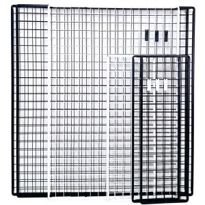 철망진열대 벽걸이형 가로900mm x 높이1500mm 철망걸이2개 NS-219