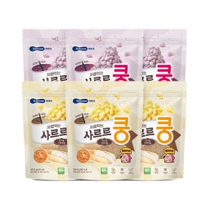 [베베쿡] 처음먹는 사르르쿵 6개 (오리지널/자색고구마)