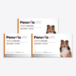 페노비스 강아지 기관지 영양제 기침 면역 호흡기 협착증 켁켁거림 30캡슐, 3개
