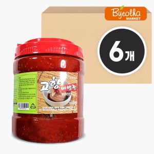고향식품 옛맛 고향 비빔장 2kg (6개) 대용량 양념장 쫄면양념 비빔냉면 소스 업소용
