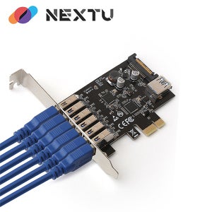 [이지넷유비쿼터스] NEXT-407NEC LP USB 3.0 7포트 PCI-E 확장카드