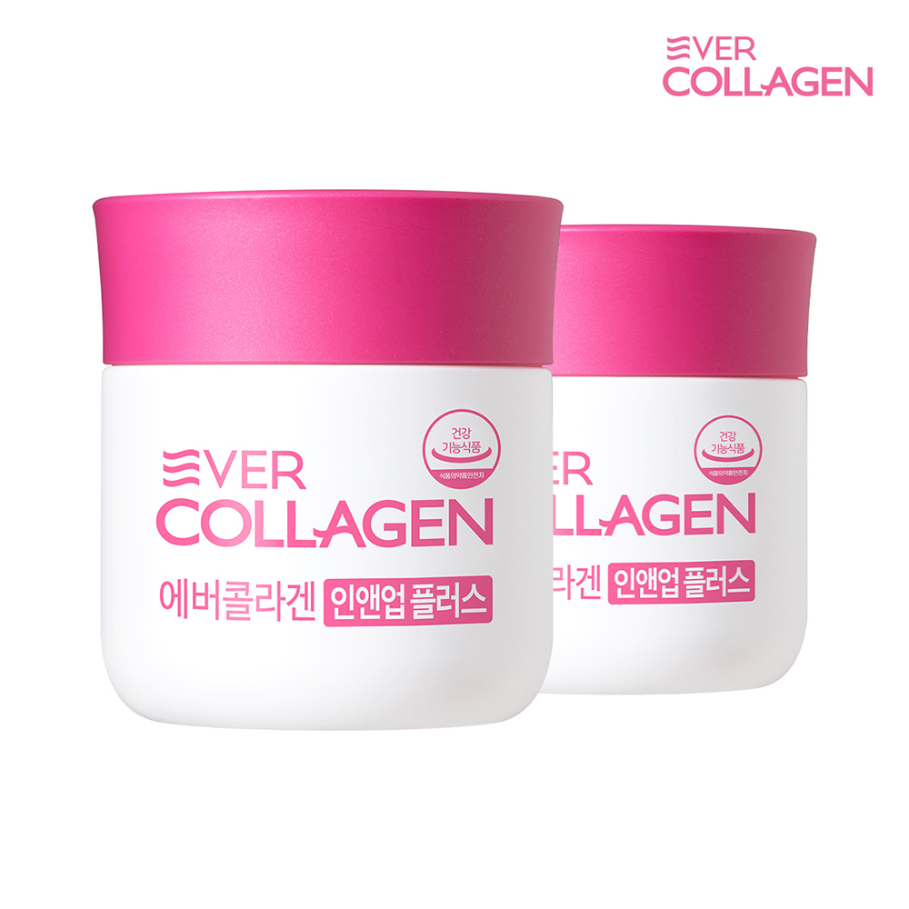 에버<b>콜라겐</b> 인앤업플러스 4주분x2통 먹는 저분자 <b>피쉬 콜라겐</b> 펩타이드 기능성