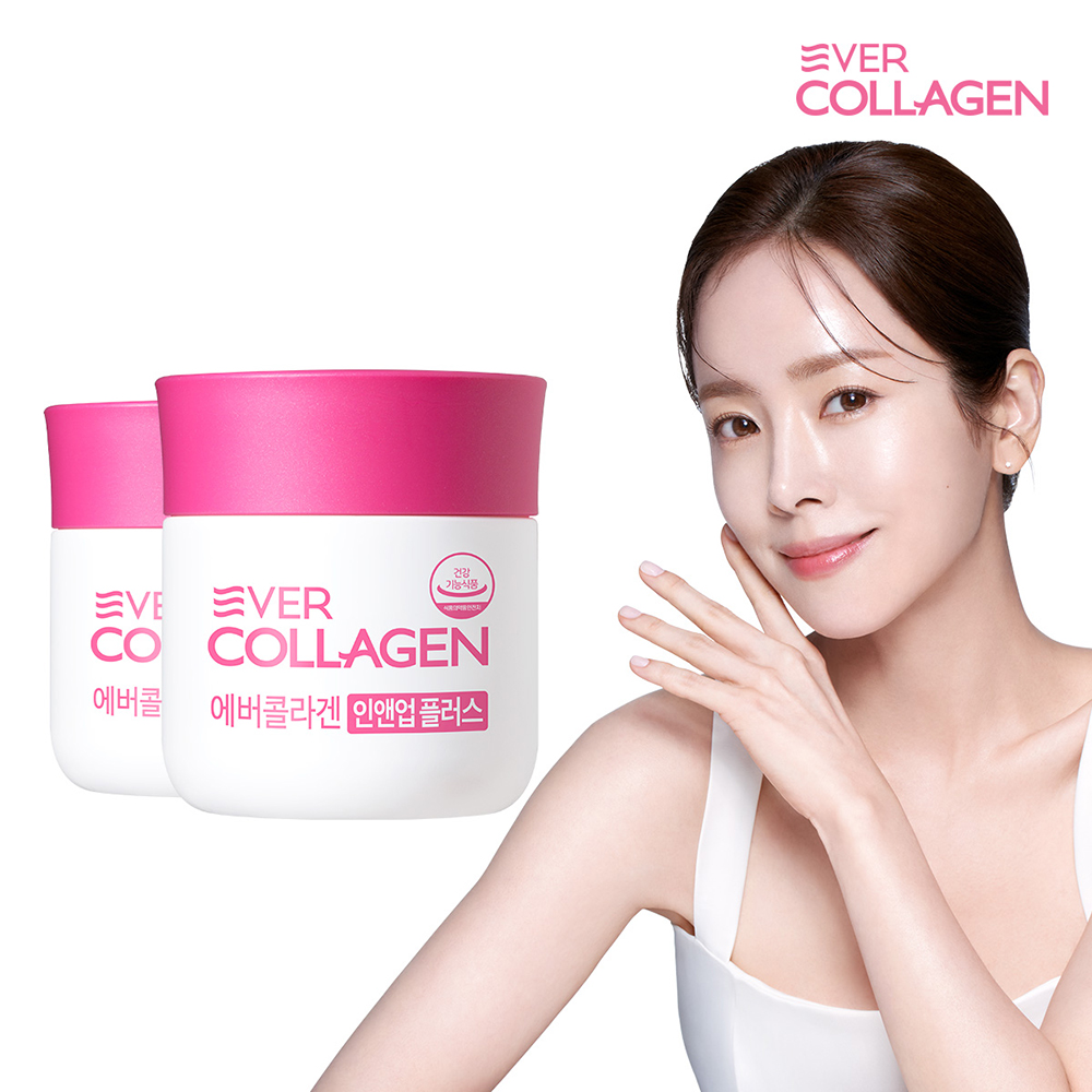 에버<b>콜라겐</b> 인앤업플러스 4주분x2통 먹는 저분자 <b>피쉬 콜라겐</b> 펩타이드 기능성