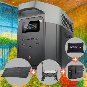 에코플로우 델타2 맥스 EFD350 2048Wh 리튬인산철 파워뱅크 캠핑 차박 낚시 AB