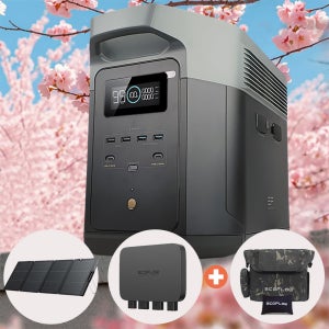 에코플로우 델타2 맥스 EFD350 2048Wh 리튬인산철 파워뱅크 캠핑 비상전원 AB