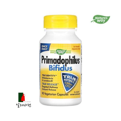 네이처스웨이 <b>프리마도필러스 비피더스</b> 성인용 <b>50억</b> CFU 90베지 캡슐
