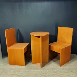 샘플 판매 합판의자 미송의자 원형테이블